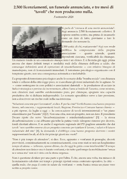 Scheda Licenziamenti
