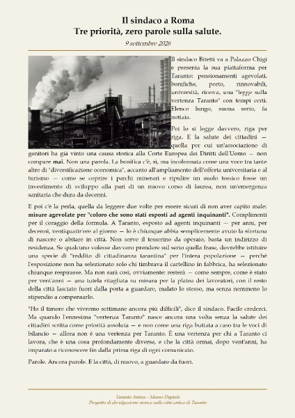 Scheda Il Sindaco a Roma